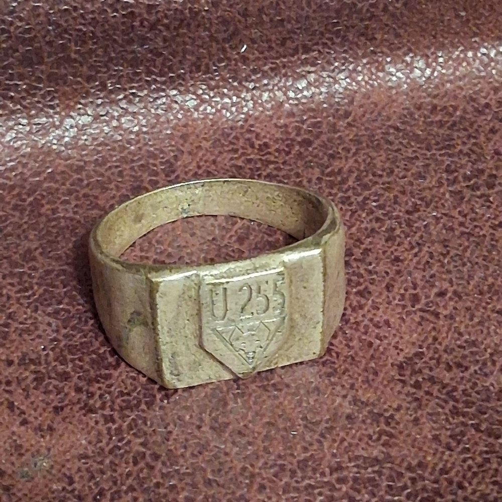 u boat ring German ww2 u-255 military award size 13.5 large men's ring
